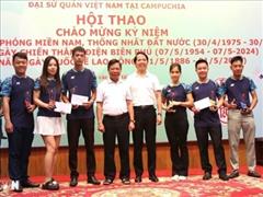 Sôi động hội thao chào mừng các ngày lễ lớn của Việt Nam tại Campuchia